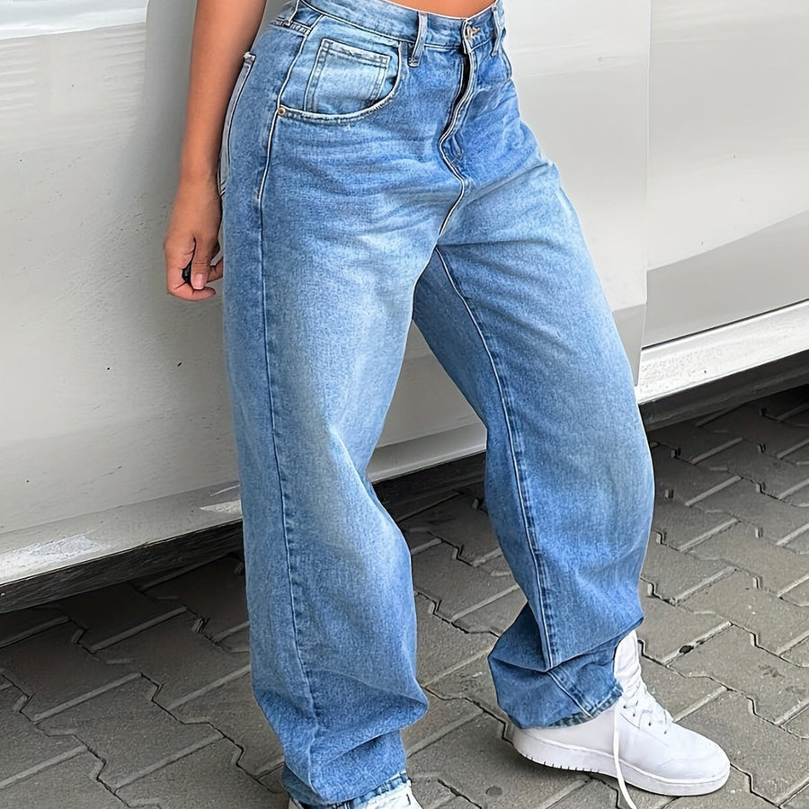 JOËLLE™ - Straight Leg Crop Denim Jeans