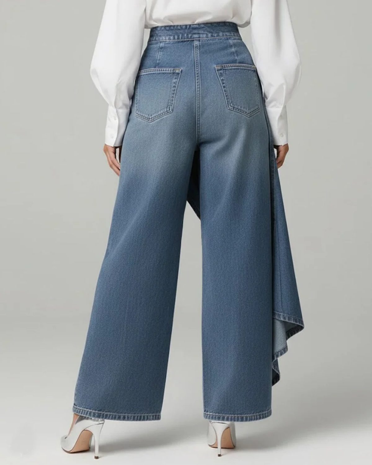 Audrey | Denim Wrap Pants