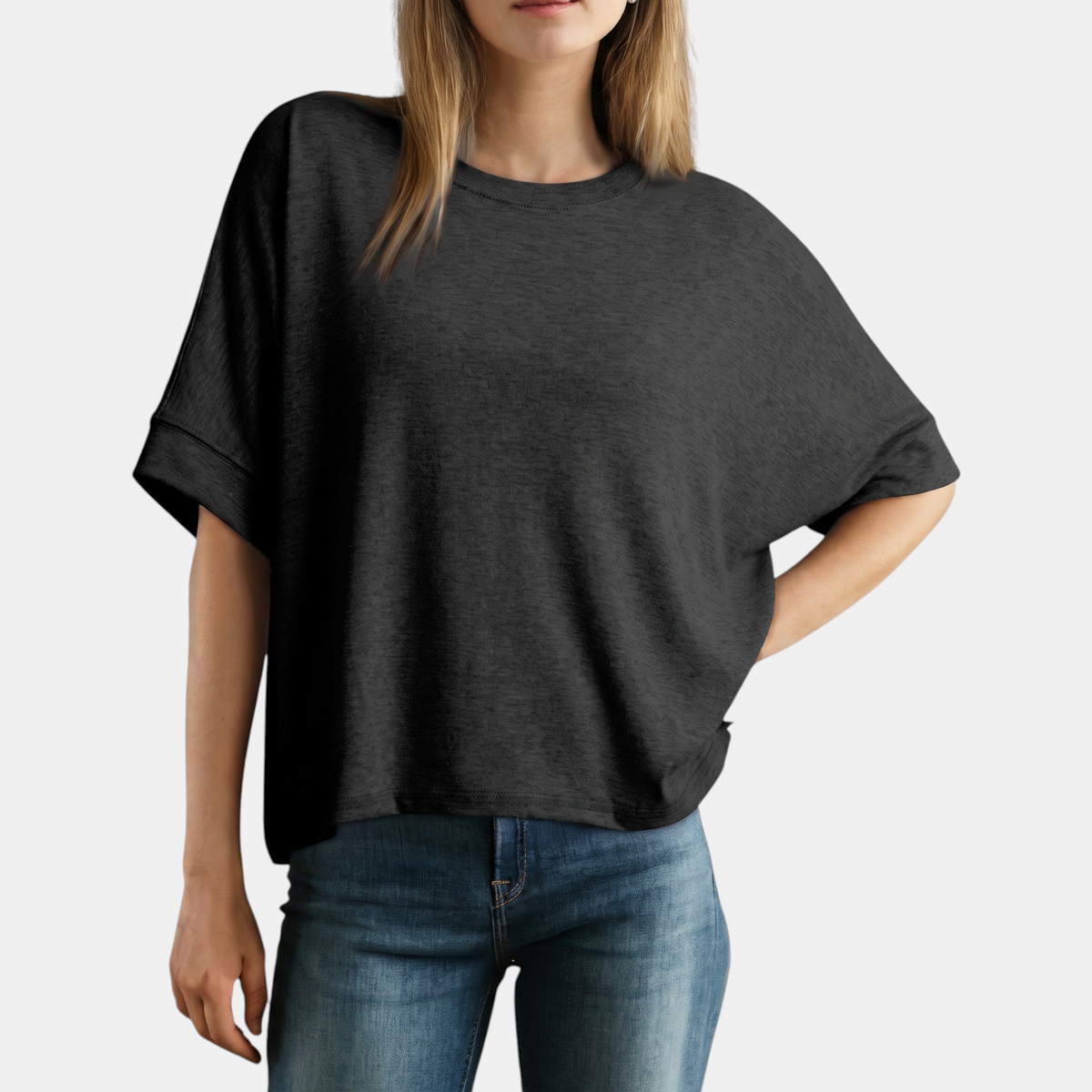 Women's Oversized Short Sleeve Dropped Shoulder T Shirt