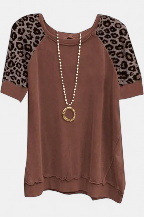 UNAN | Vintage Leopard Print Top
