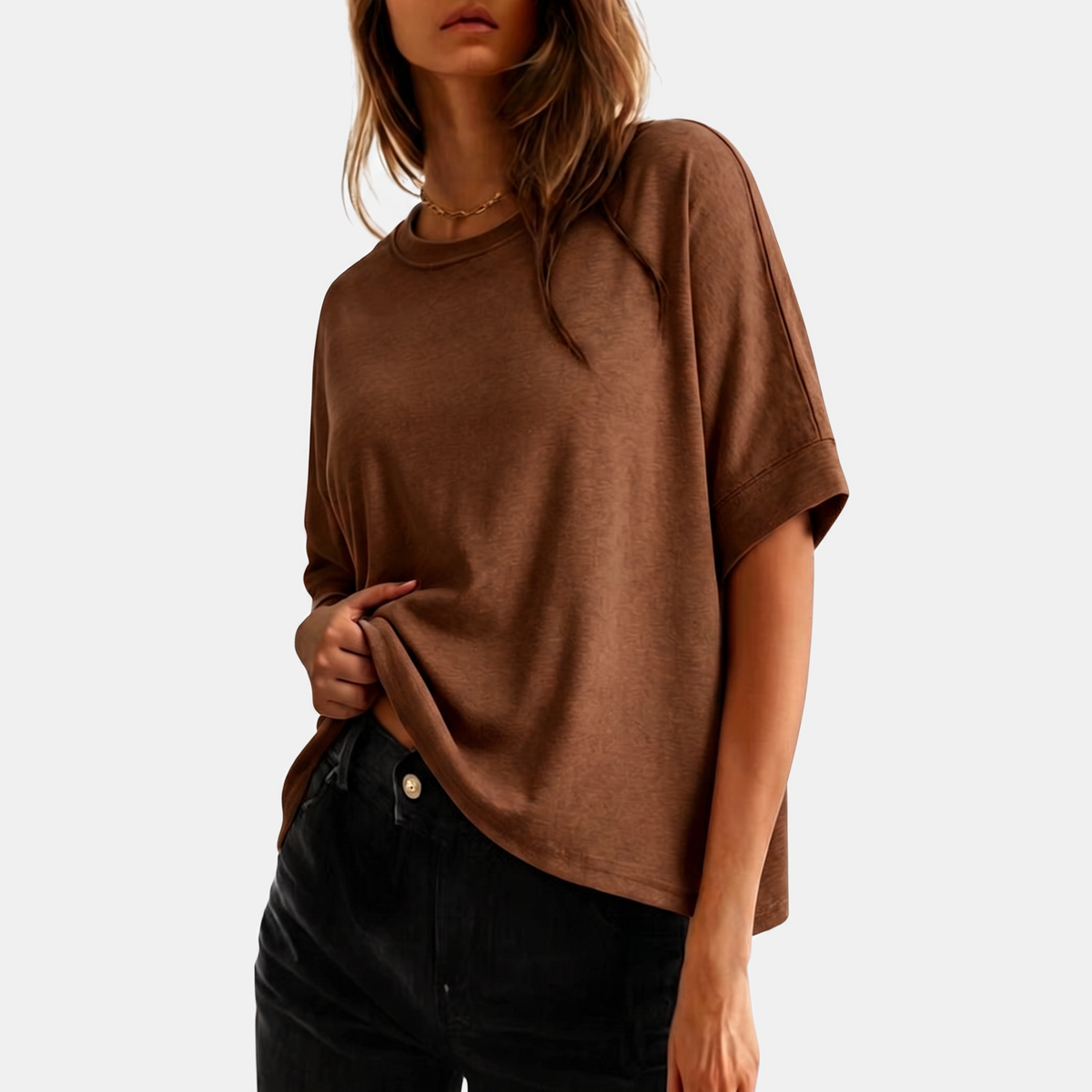 Women's Oversized Short Sleeve Dropped Shoulder T Shirt
