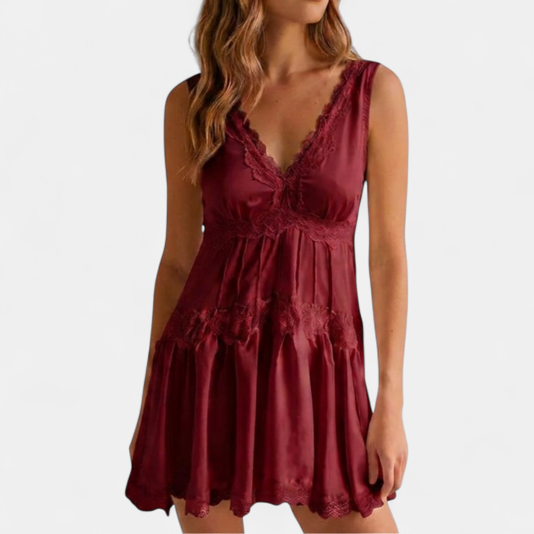 CELINE™ – Lace Mini Slip Dress
