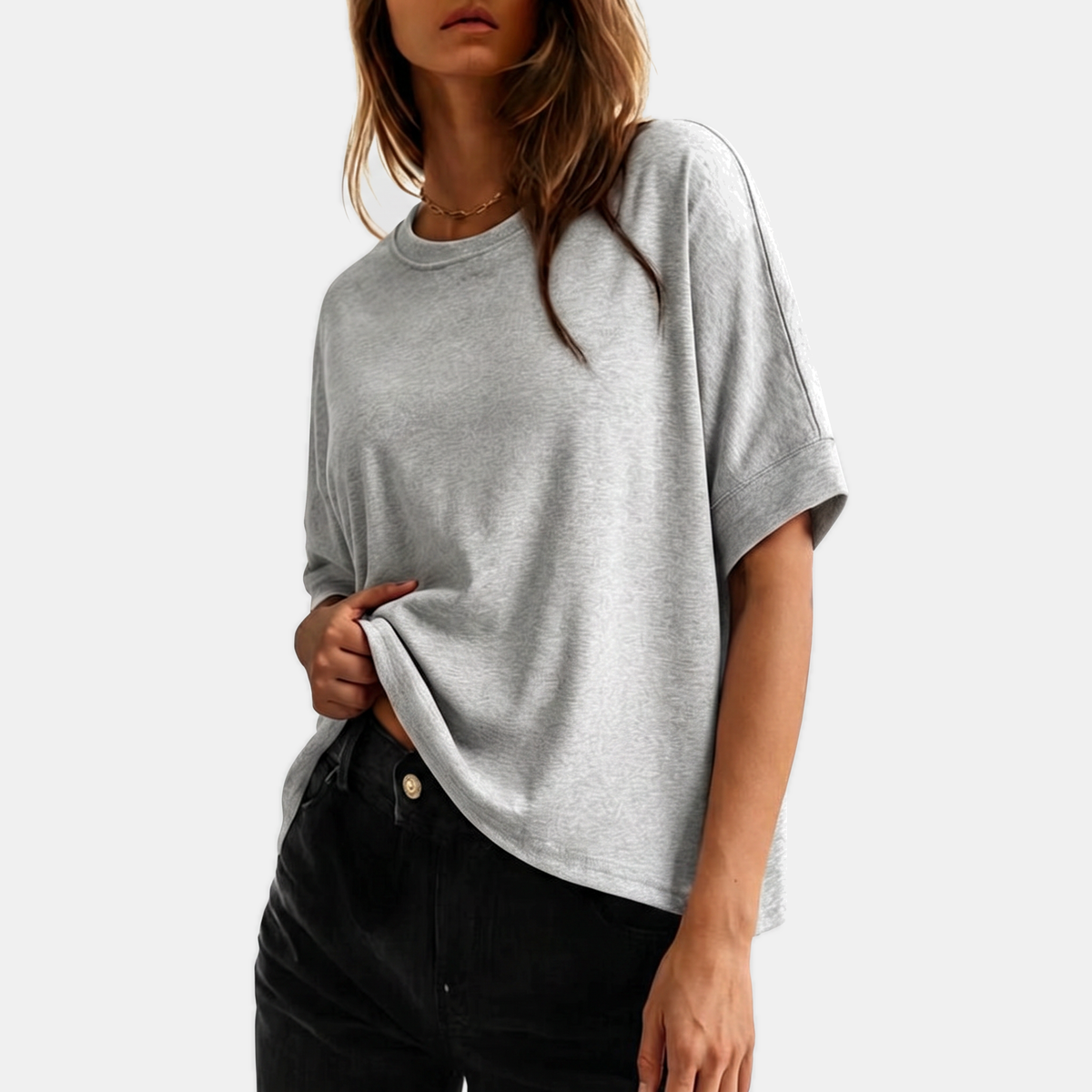 Women's Oversized Short Sleeve Dropped Shoulder T Shirt