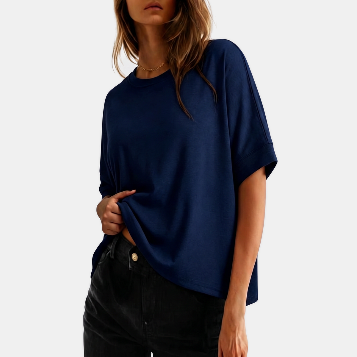 Women's Oversized Short Sleeve Dropped Shoulder T Shirt
