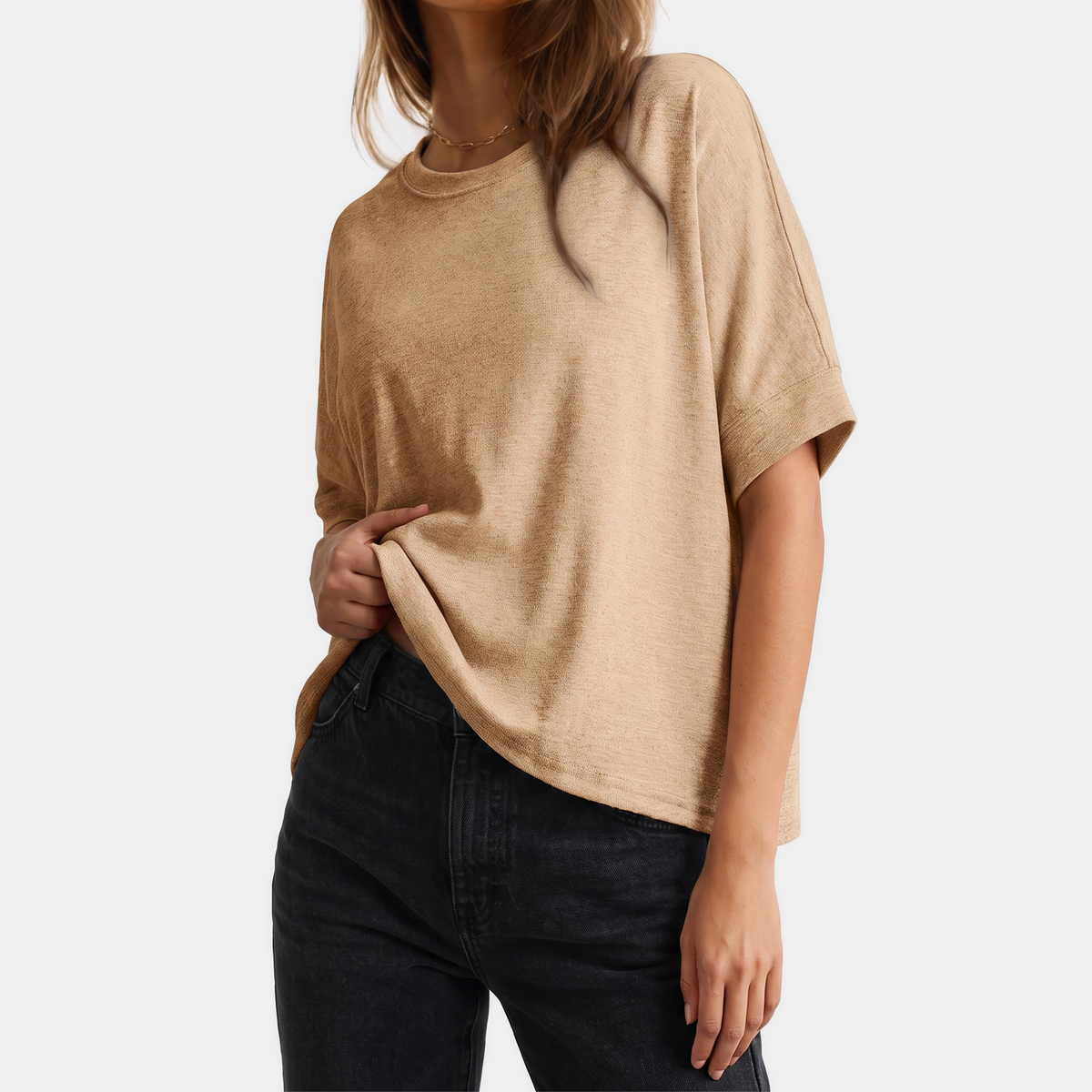 Women's Oversized Short Sleeve Dropped Shoulder T Shirt