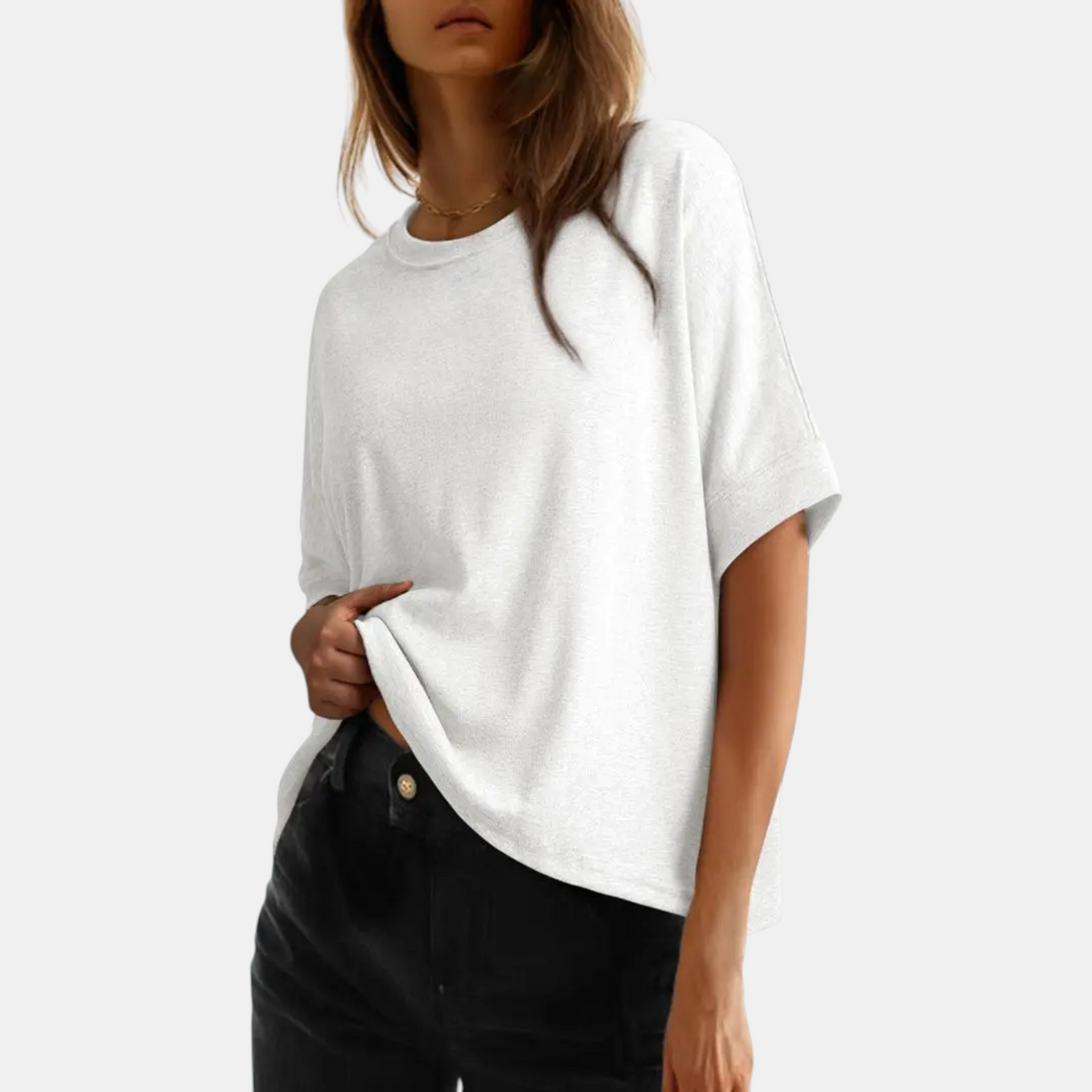 Women's Oversized Short Sleeve Dropped Shoulder T Shirt