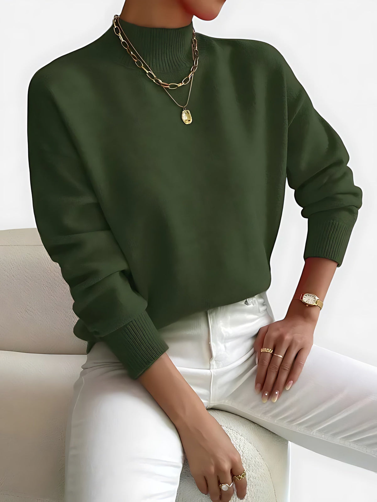 June – Crew Neck Knit Sweater