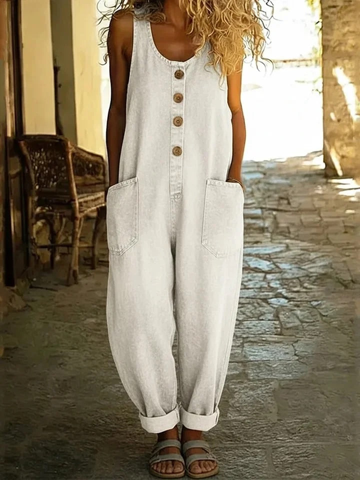 Ruth | Vintage Washed Denim Overalls